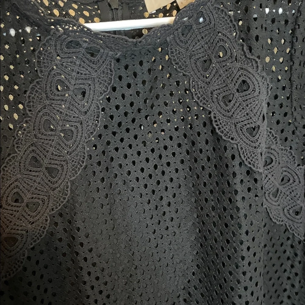 LOFT Black Long Sleeve Lace Dress Stevie nicks approved - Picture 5 of 8